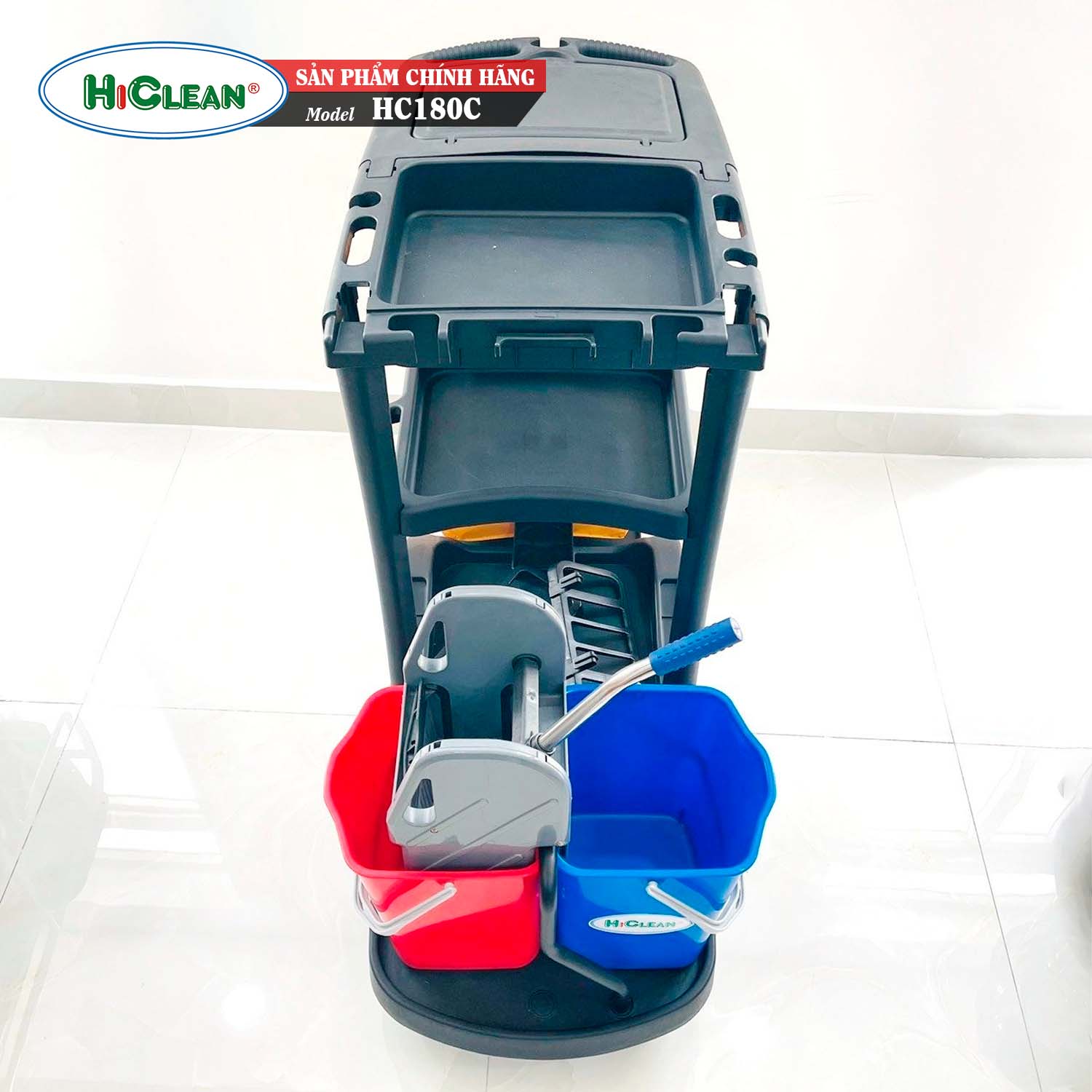 Xe đẩy dọn phòng khách sạn HiClean HC 180C